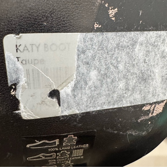 AllSaints Katy Leather Boots Taupe Snake Print Women EU 40 US 10 Heeled Lace Up - Picture 13 of 16